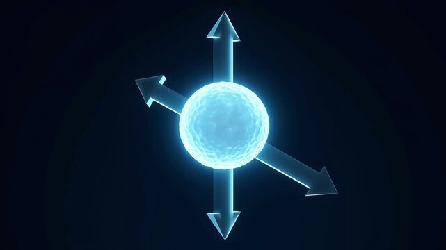 Quantum Spin States Visualization &ndash; Electron Spinning with Opposite Magnetic Moments in 3D
