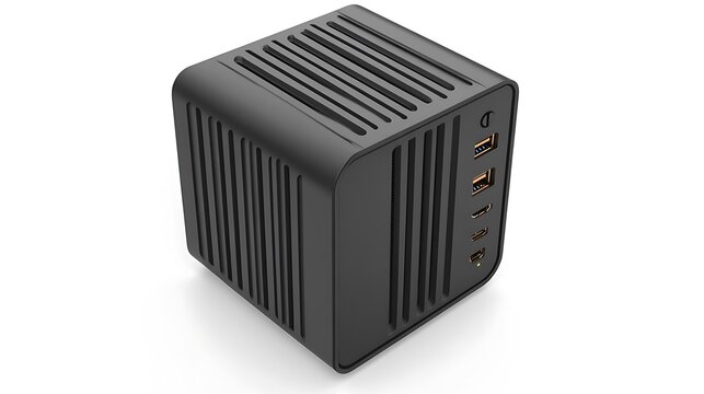 Mini pc small computer black cube device