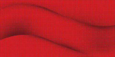 Abstract red wave background. Digital texture with soft gradient curves and vibrant crimson tones for modern graphic design. Vector Illustration.