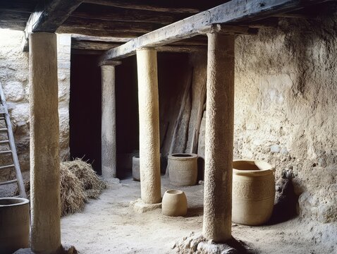 Iron Age Jerusalem house with storage pithoi