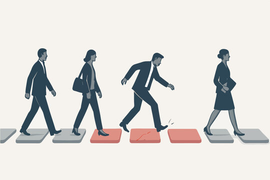 Employee Attrition Risk from Workplace Friction Points illustration