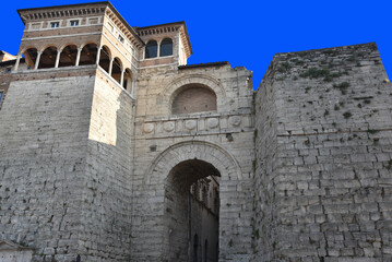 Naklejka premium Porte&nbsp;fortifiée&nbsp;à Perugia. Italie