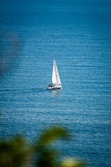Fototapeta premium Sailboat on the sea
