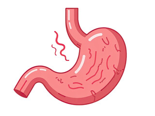 Obraz premium A person's stomach emitting steam, possibly after eating or exercising