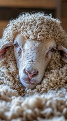 Close-up of hairy sheep