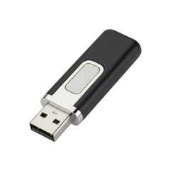 Black and Silver Usb Flash Drive for Data Storage