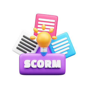 3D Online Learning and Education Icon