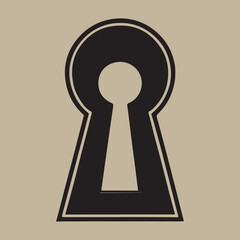 Lock 1 isolated on white background