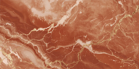 Luxury Terracotta Marble Texture EPS Vector Background with Golden Veins, Elegant Brown Orange Natural Stone Surface Pattern for Interior Wall Decor, Ceramic Tile, Branding, Packaging and Digital Desi