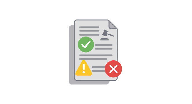 Checklist Document with Icons.