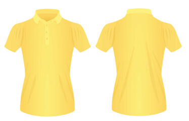 Women polo t shirt. vector illustration	