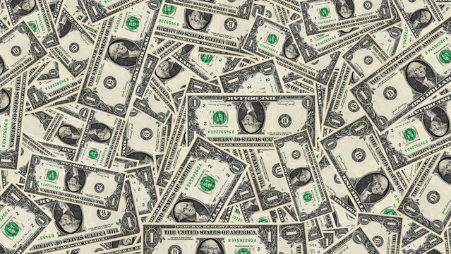 1 US dollar United States of America banknote for design purpose. Money United States of America