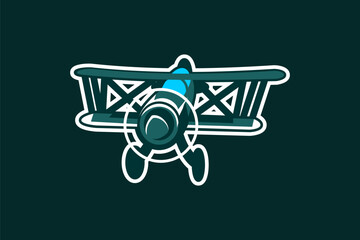 British ww2 fighter biplane icon vector illustration  © Yuniar20