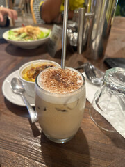 cappuccino with whipped cream