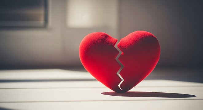 Heartbreak on breakup day a symbol of love lost