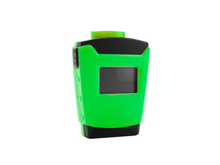 Modern Small Electronic Device with Green and Black Casing