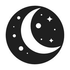 vector illustration of a moon