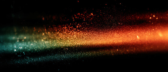 Fototapeta premium abstract colorful rainbow light leaks warm red tones textured background nature creative