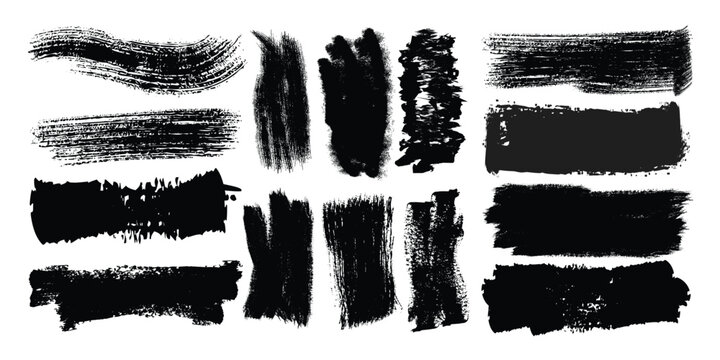 Creative hand paint brush drowing on the white background