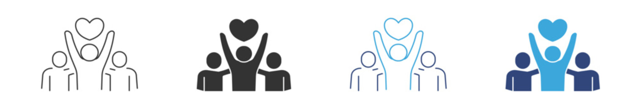 Modern community  icons set , Containing people, friendship, social, inclusion, inclusion, and more. vector illustration.