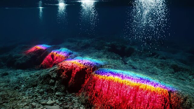 Modern Survey Vessel Mapping Ocean Floor with Sonar Technology