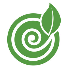 vector illustration of a green leaf