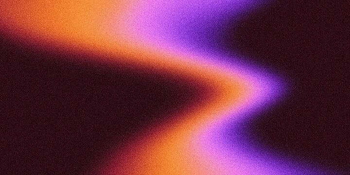 Grainy background, vibrant orange purple curved gradient shape, retro disco music party banner backdrop, noise texture banner poster header cd cover design