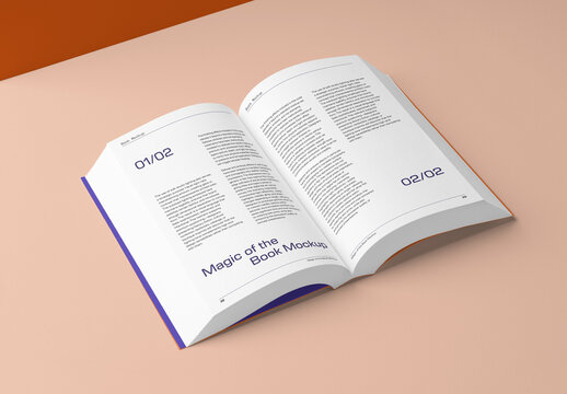 Open Book Mockup