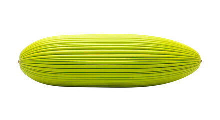 A vibrant, textured yellow object resembling a ribbed melon or organic form against black. high-quality