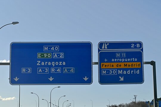 M40 Motorway , Exit 2B to M11, Madrid Fair and Airport , Spain .
February 14 , 2026
