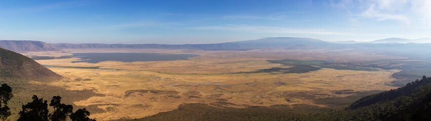 Ngorongoro Crater, Tanzania - September 23th 2025: Vast Volcanic Caldera Panorama © rabbitholephoto