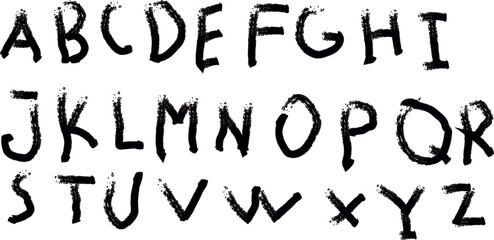 A collection of various black shapes on a white background for design and artistic purposes