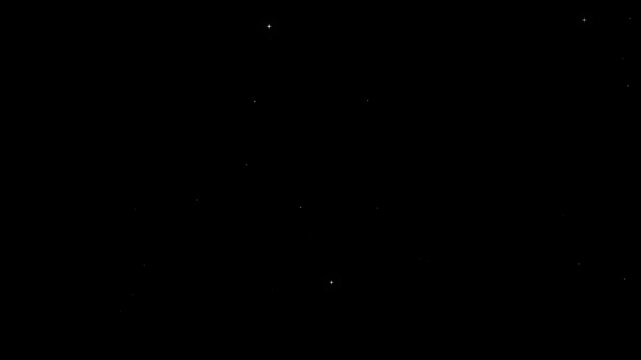 Twinkling stars glow and sparkle on black background. Shimmering starburst light with pulsing gold star fields. Luxury night sky glitter twinkle animation.