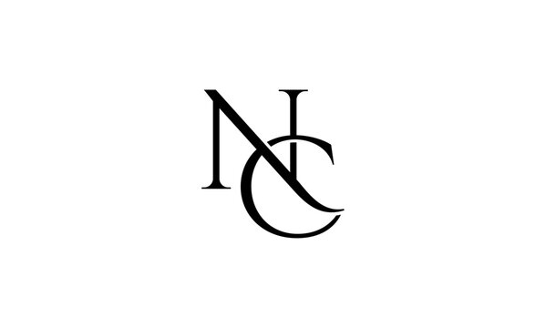 NC initial letter logo or NC monogram