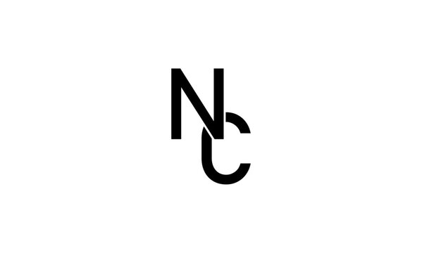 NC initial letter logo or NC monogram