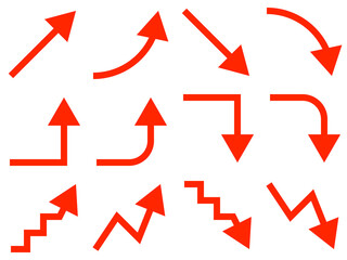 上昇・下降矢印セット