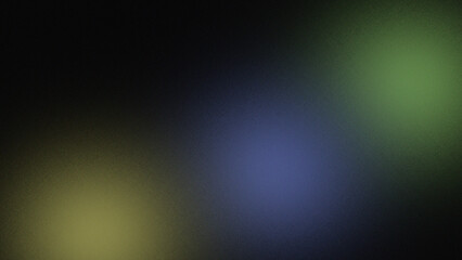 Fototapeta premium Abstract digital background features grainy texture and subtle gradients of deep blue green and yellow light.