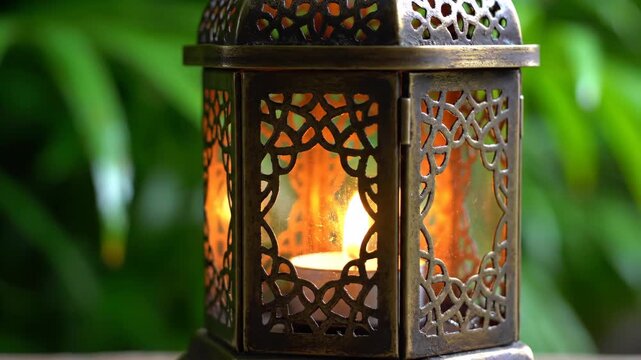Starting a Warm Night with a Decorative Lantern Glow