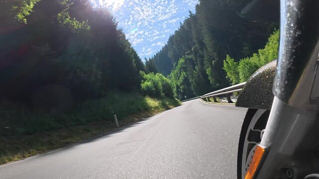 motorcycle on the road