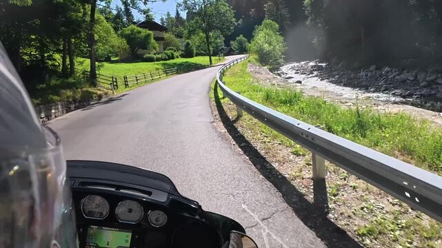 motorcycle on the road