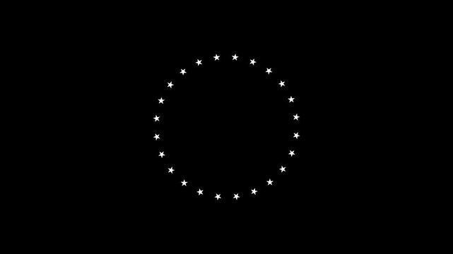 Minimalist, animation, of, a, white, dotted, circle, on, black, background, perfect, for, loading, screens, UI, design, tech, interfaces, and, modern, video, overlays.
