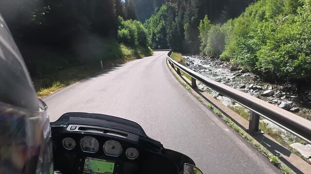 motorcycle on the road