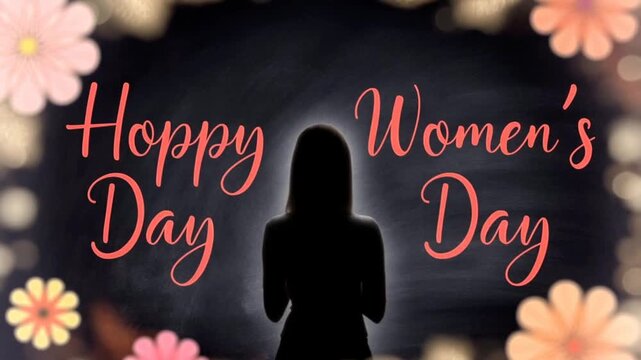 Female Teacher Education Tribute Animation