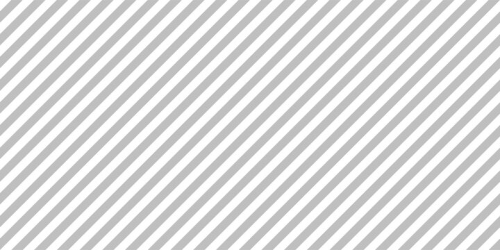 Abstract simple stripes texture. Grey and white seamless pattern with thin diagonal lines background - vector