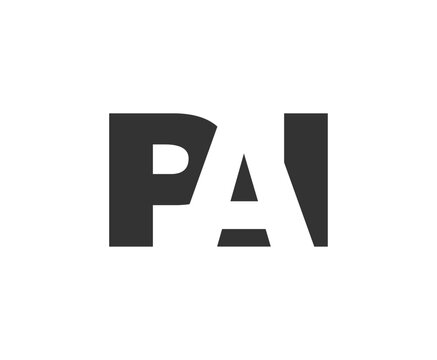 PAI logo design. Initial letter P A I bold font style for tech startups, consulting, corporate branding. Creative company name, headlines typography identity, trendy logotype.