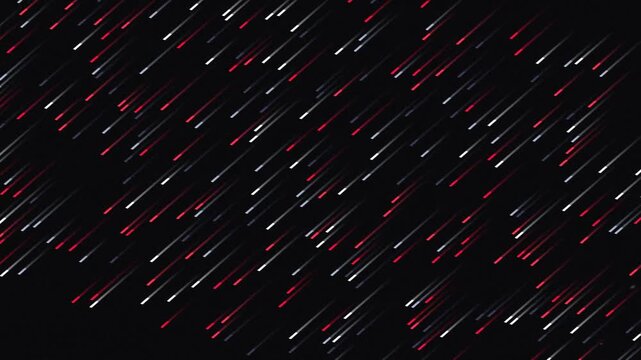 Abstract Light Trails Moving Across a Dark Background