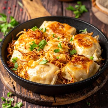Krautfleckerl mit gebratenem Wei&szlig;kohl