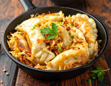 Krautfleckerl mit gebratenem Wei&szlig;kohl