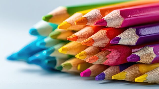 Collection of Brightly Colored Unsharpened Pencils Arran