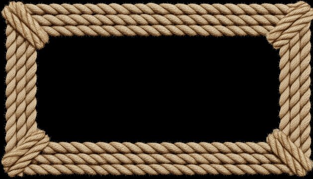 Create A Stylish Rope Border And Frame By Twisting And Crisscrossing Lasso Until Forming A Rectangular Design. A Unique Touch!